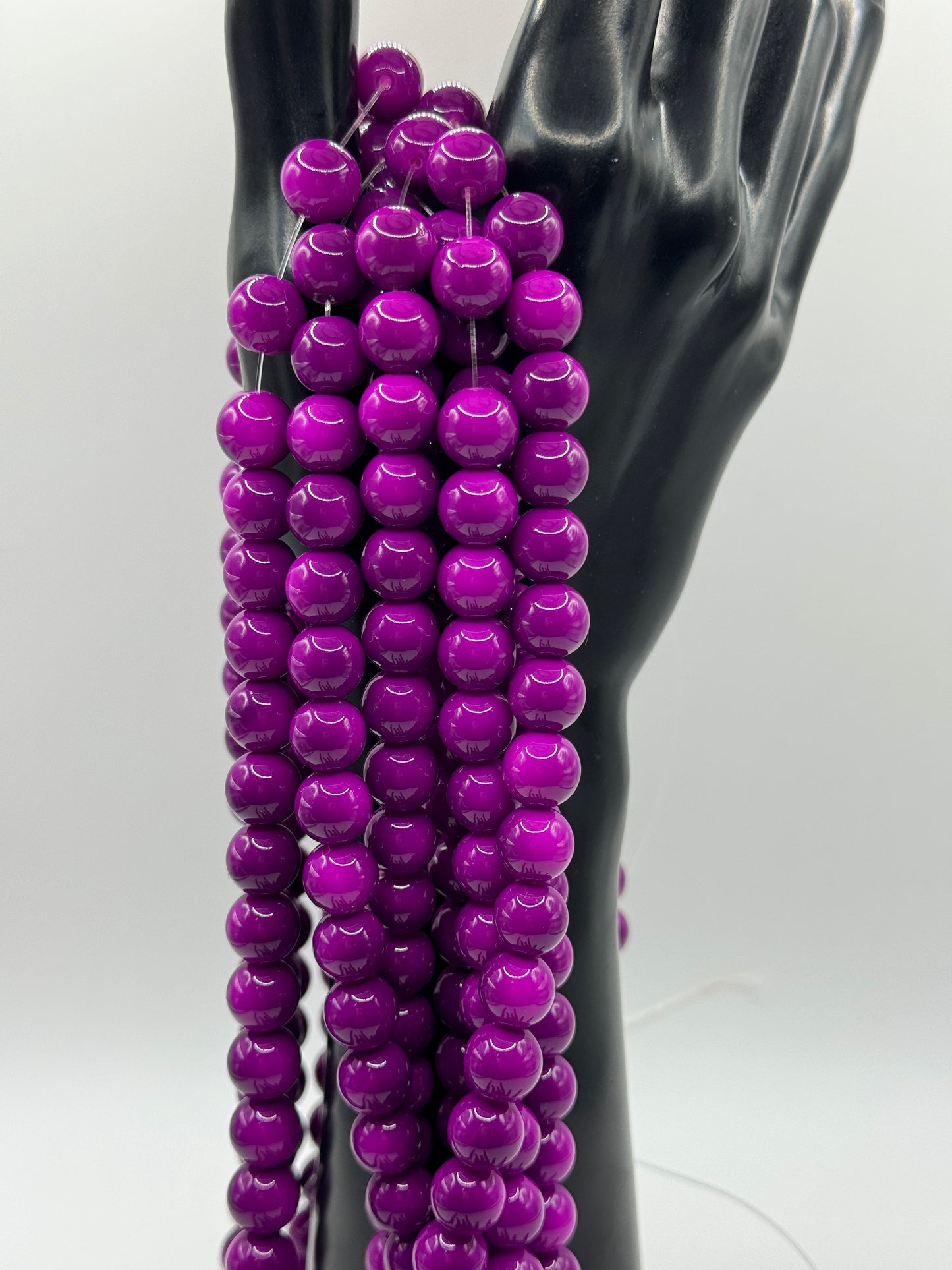 10MM Glass Solid Beads (34 Colors)