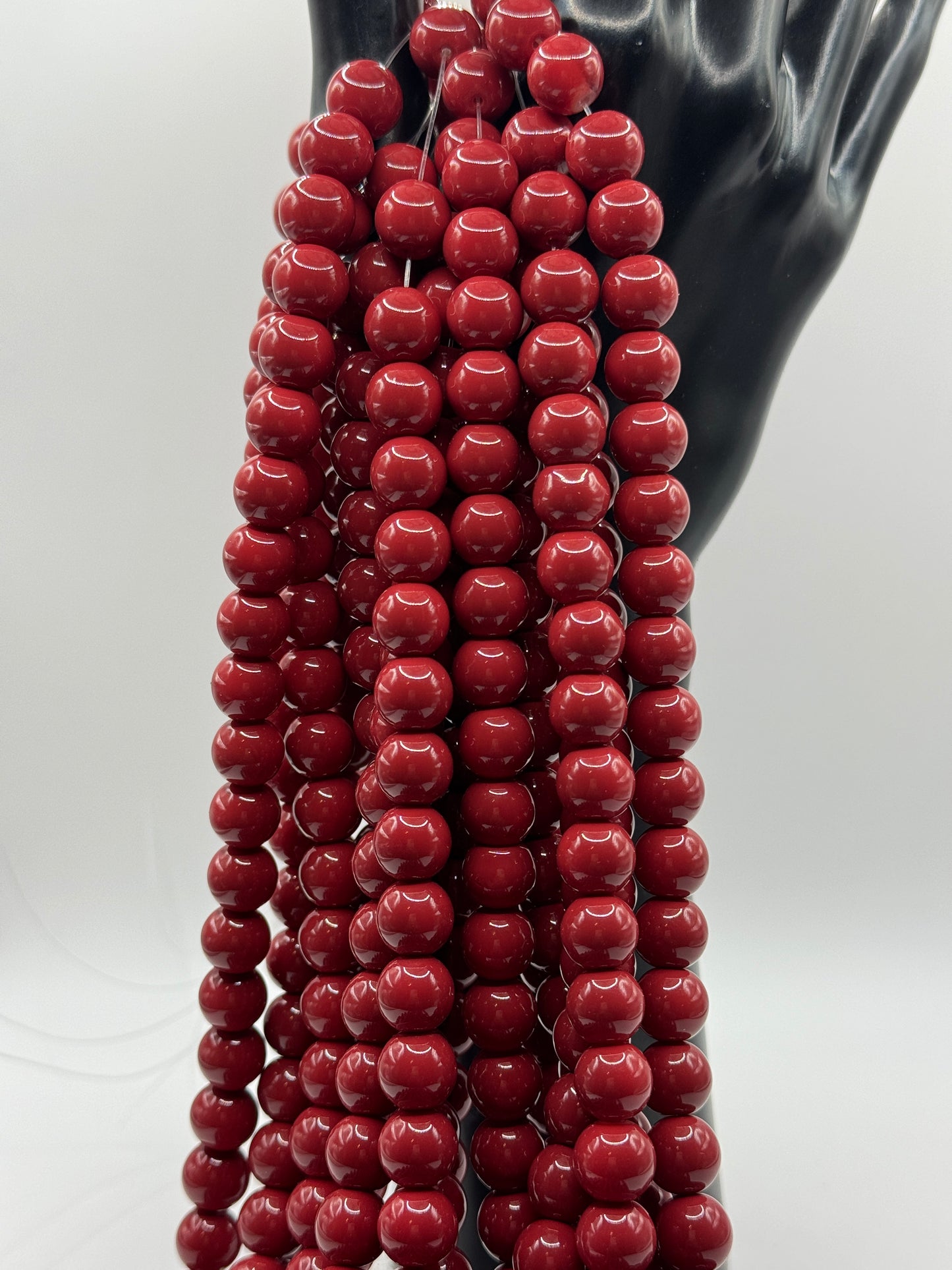 10MM Glass Solid Beads (34 Colors)