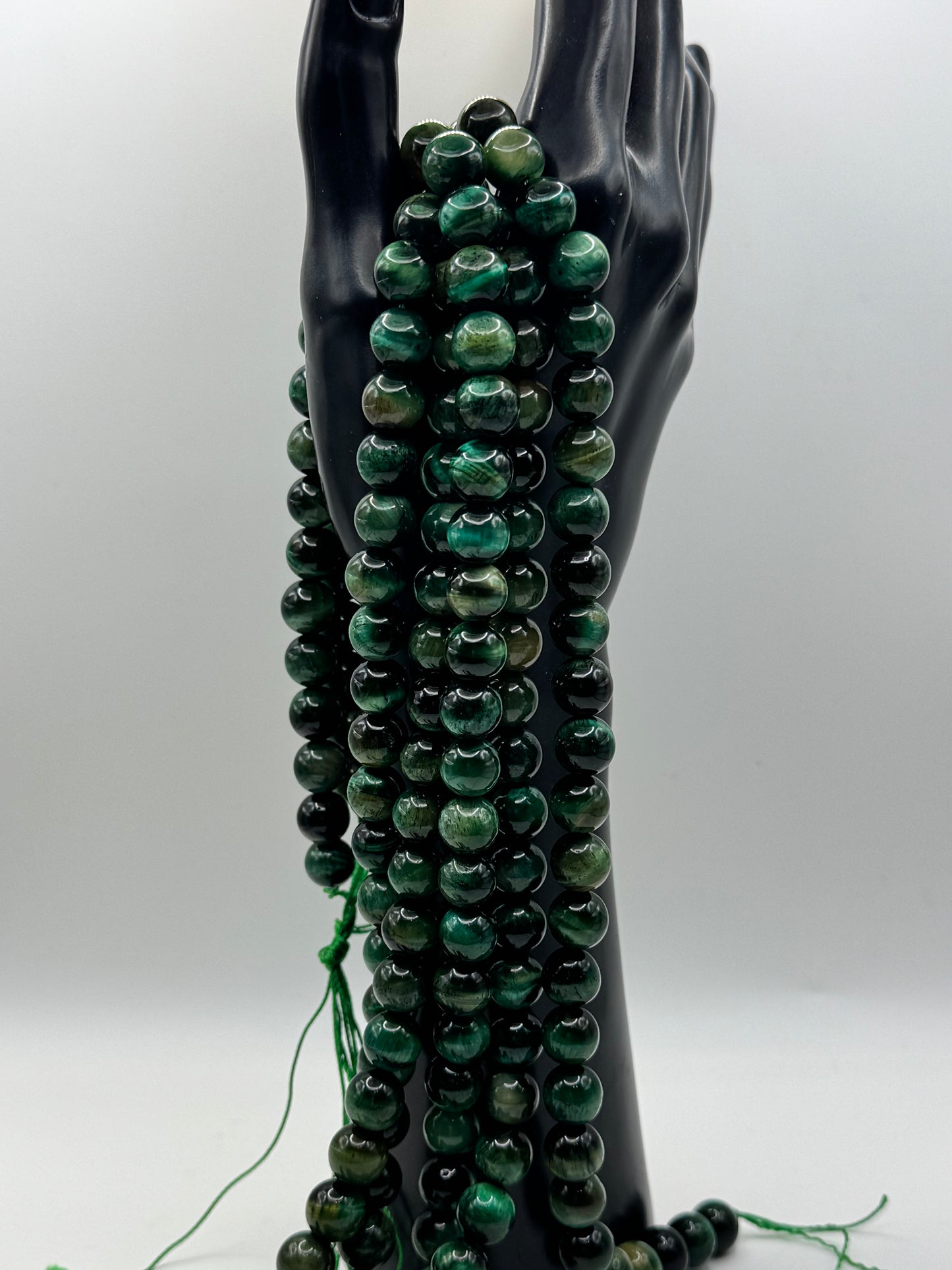 Camo Green Tigers Eye 10mm