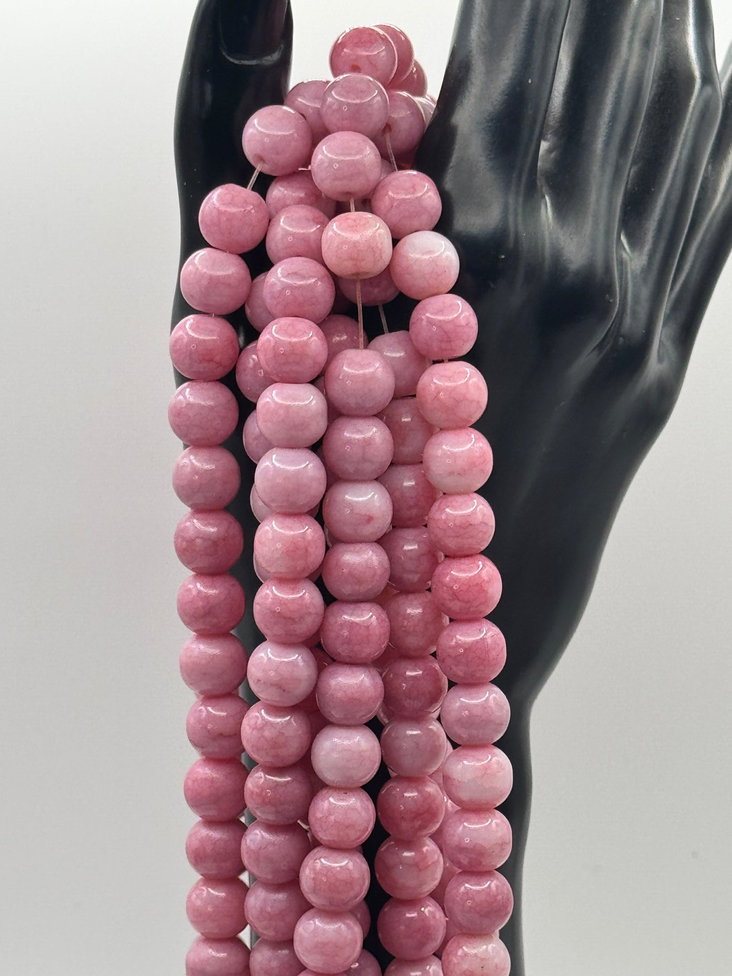 10MM Glass Marble Veined Jelly (20 Colors)