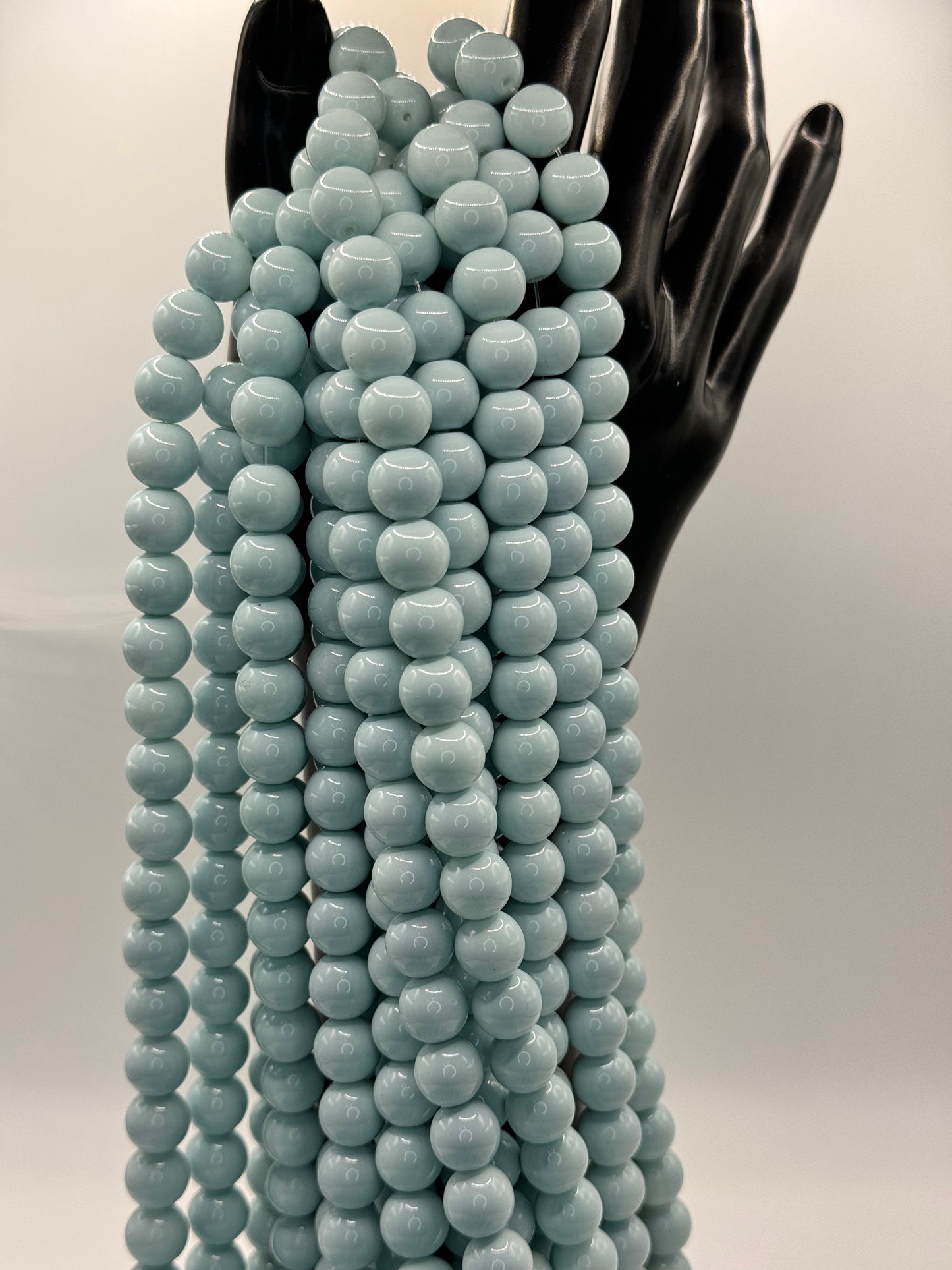 10MM Glass Solid Beads (34 Colors)