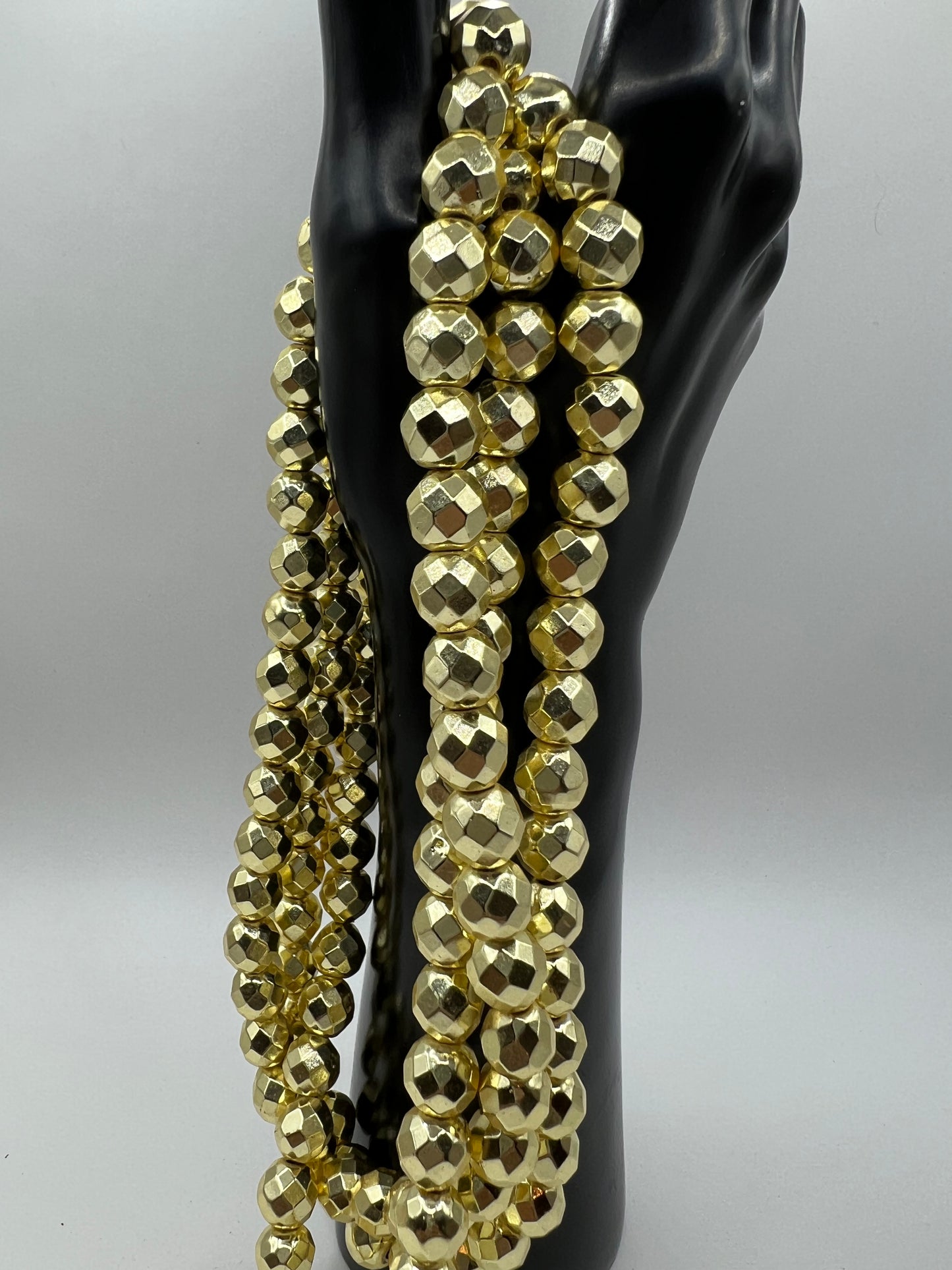 10mm Faceted Hematite Colors