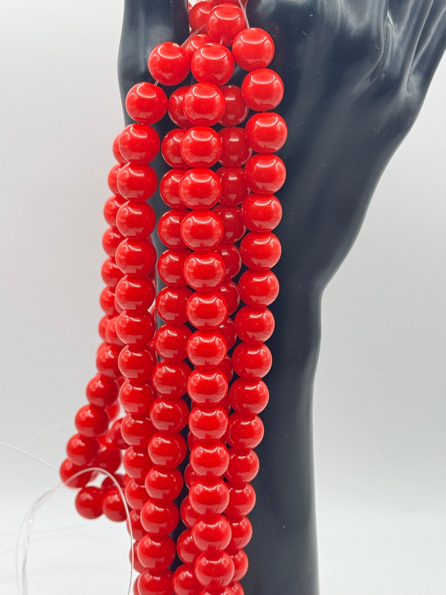 10MM Glass Solid Beads (34 Colors)
