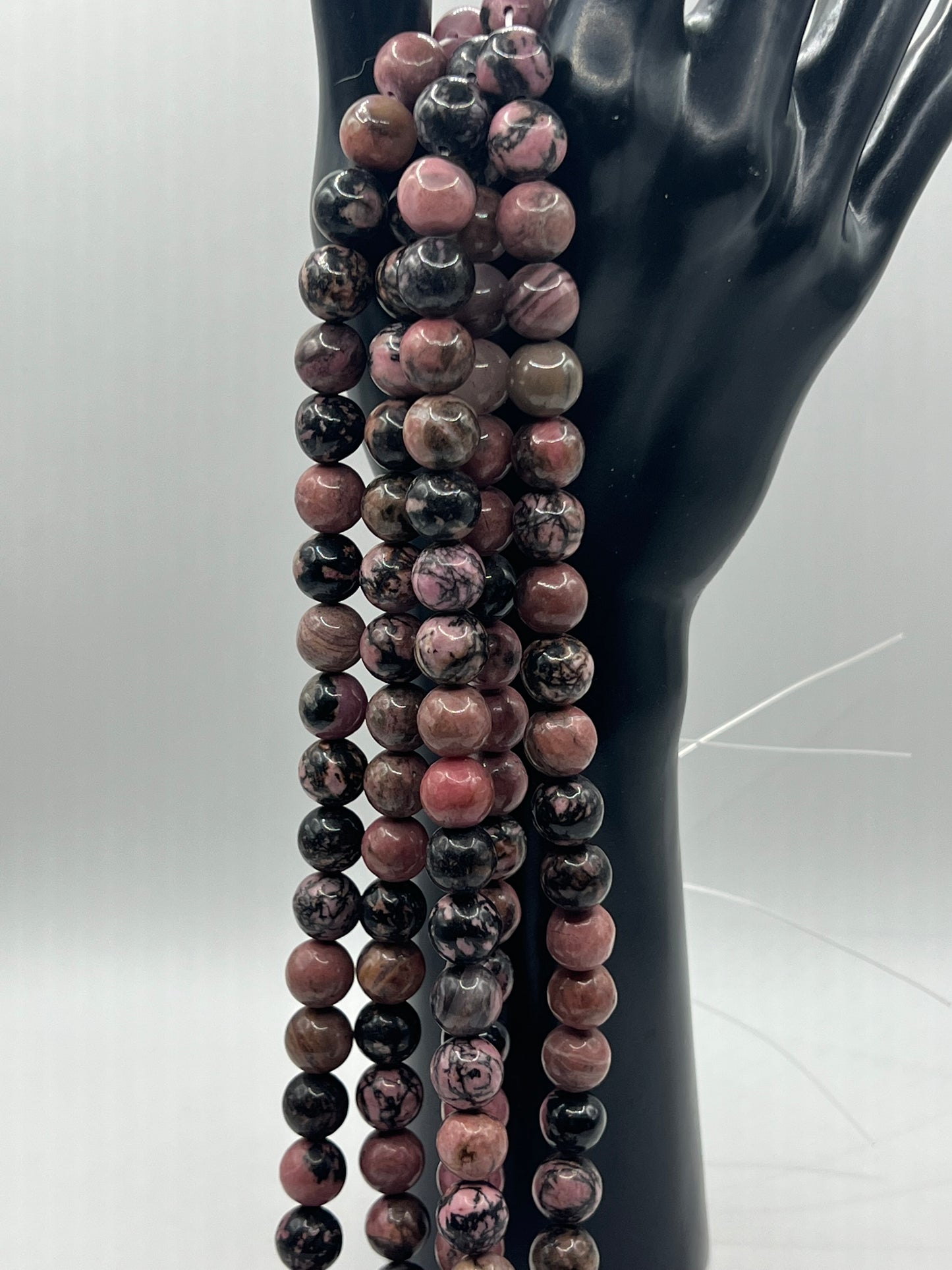 8MM Lace Rhodonite