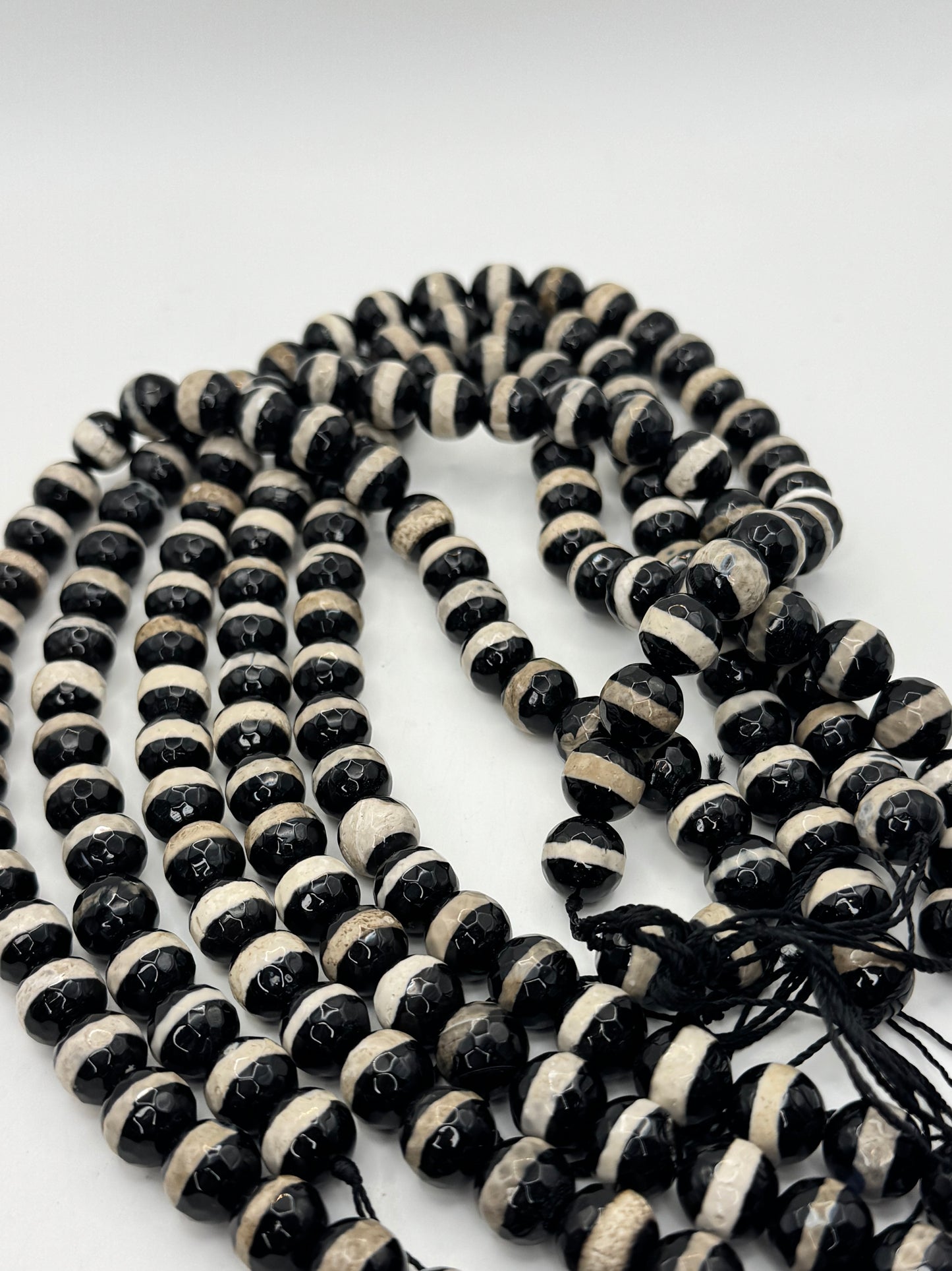 Zebra Stripe Agate Faceted 10MM
