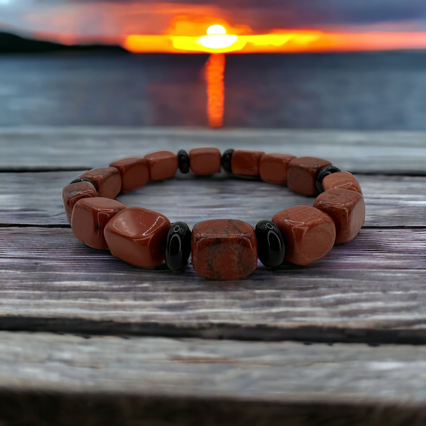 Red Jasper & Black Onyx