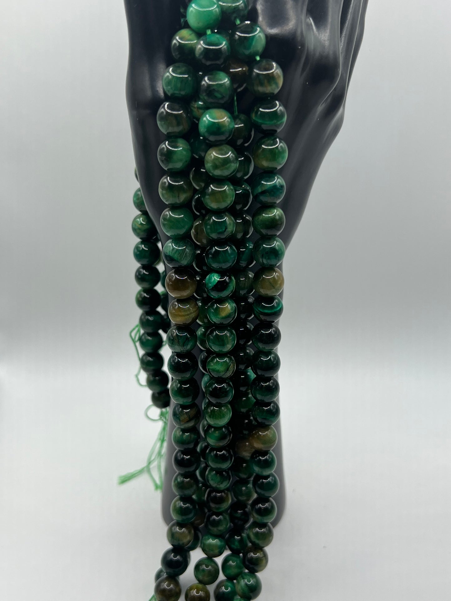 New Camo Green Tigers Eye 10mm