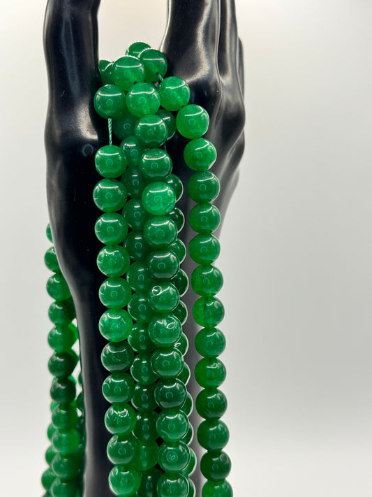 Smooth Green Jade 10mm