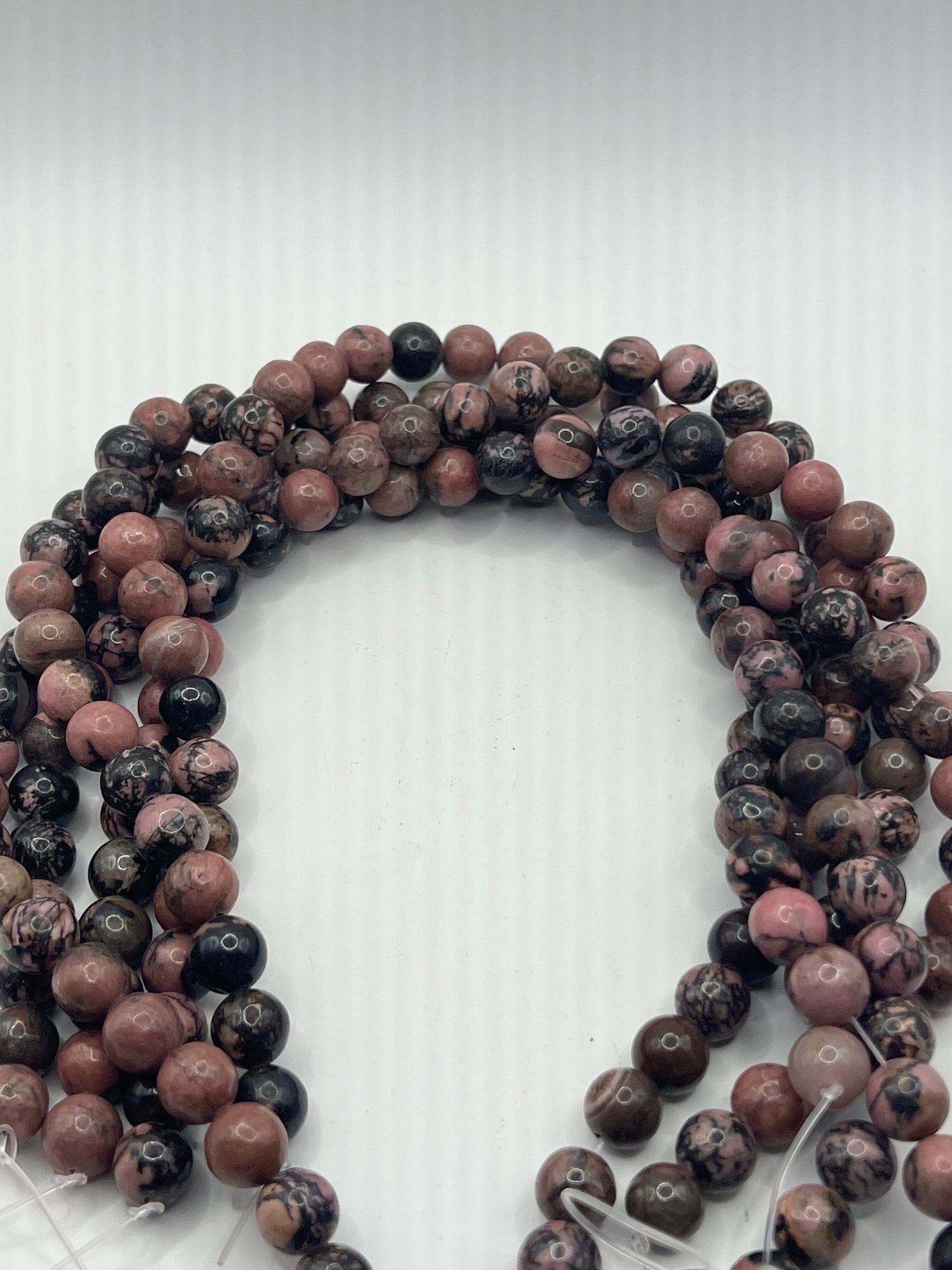 8MM Lace Rhodonite