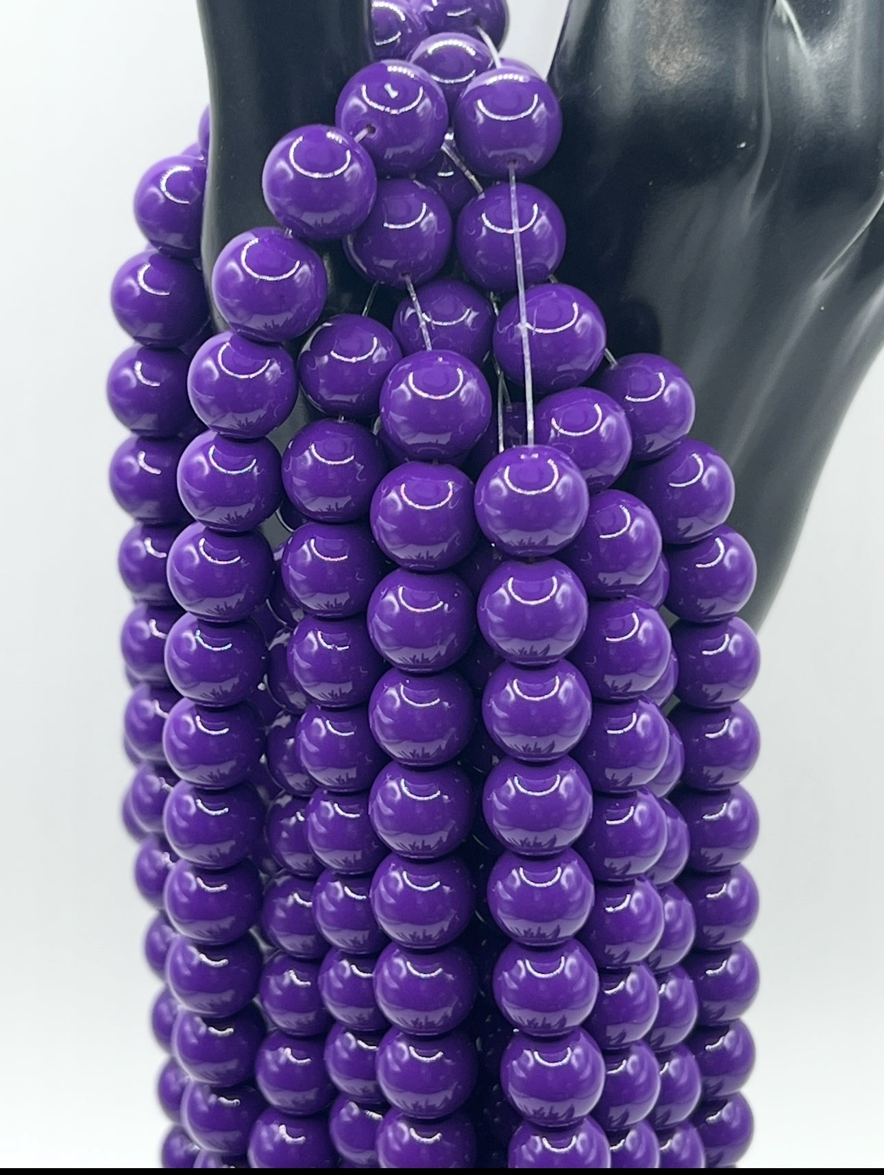10MM Glass Solid Beads (34 Colors)