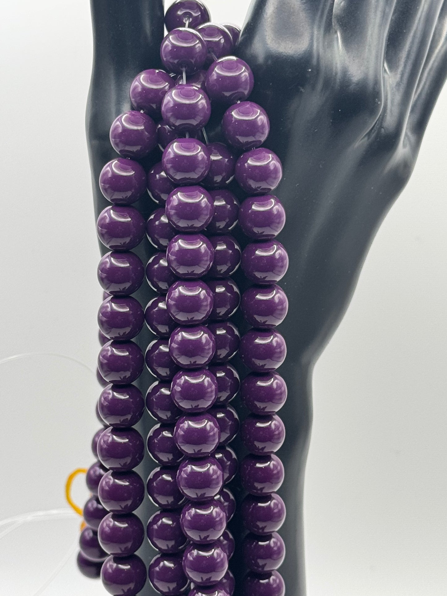 10MM Glass Solid Beads (34 Colors)