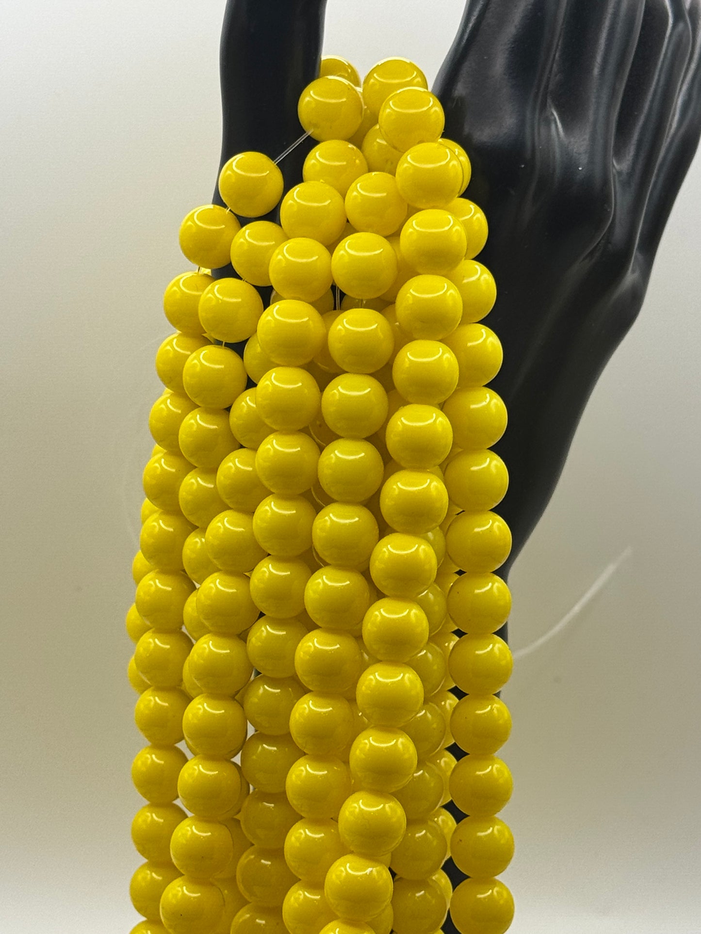 10MM Glass Solid Beads (34 Colors)