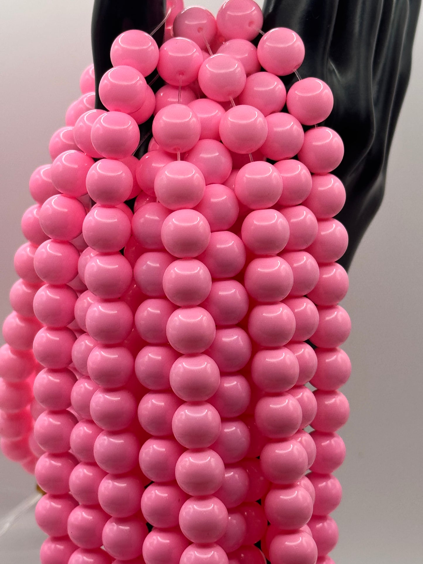 10MM Glass Solid Beads (34 Colors)