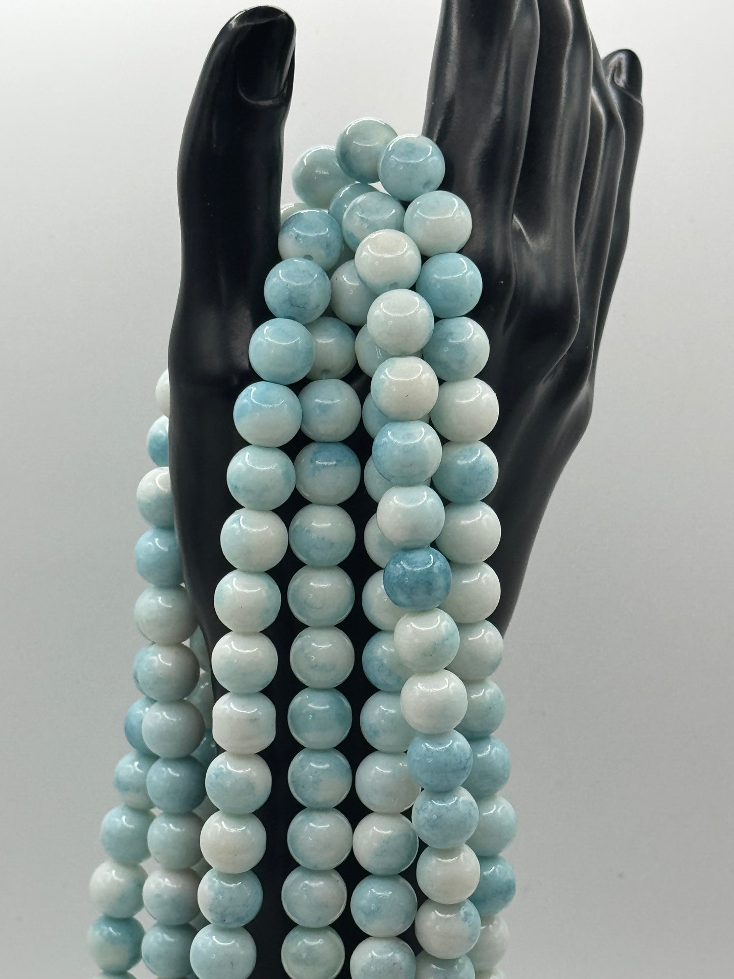 10MM Glass Marble Veined Jelly  (20 Colors)