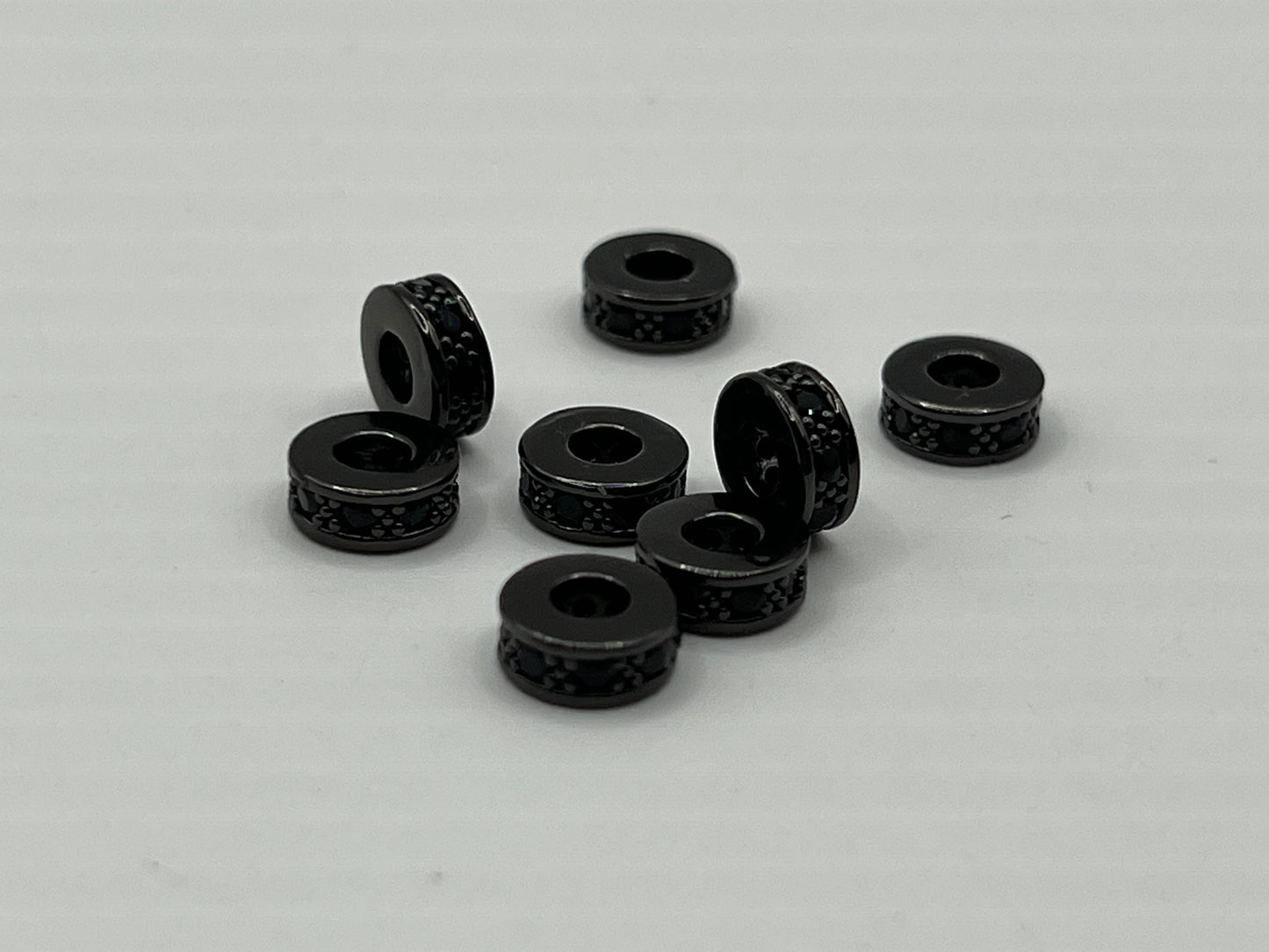 CZ Rondelle Spacers