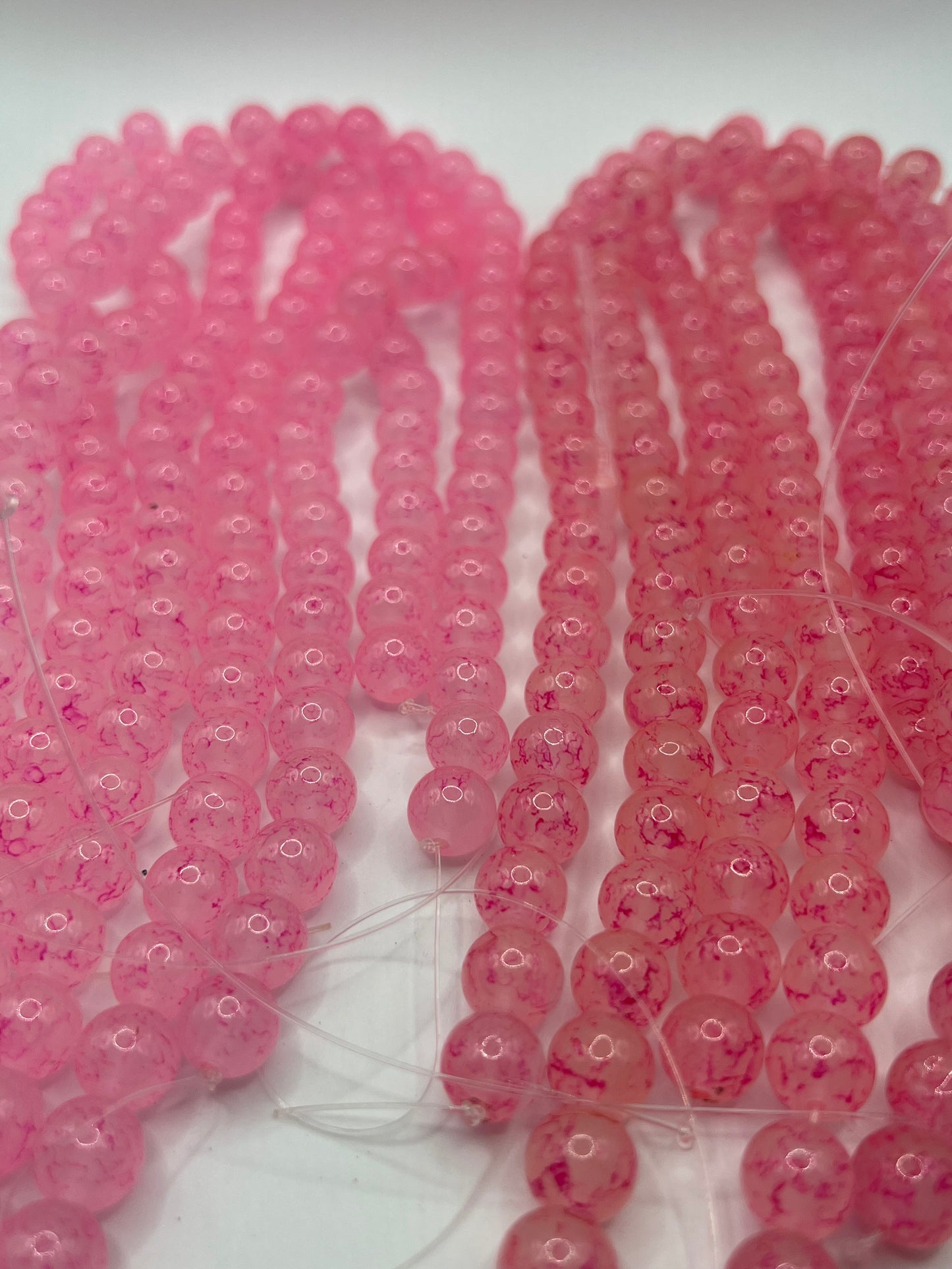 10MM Glass Veined Jelly  (3 Colors)