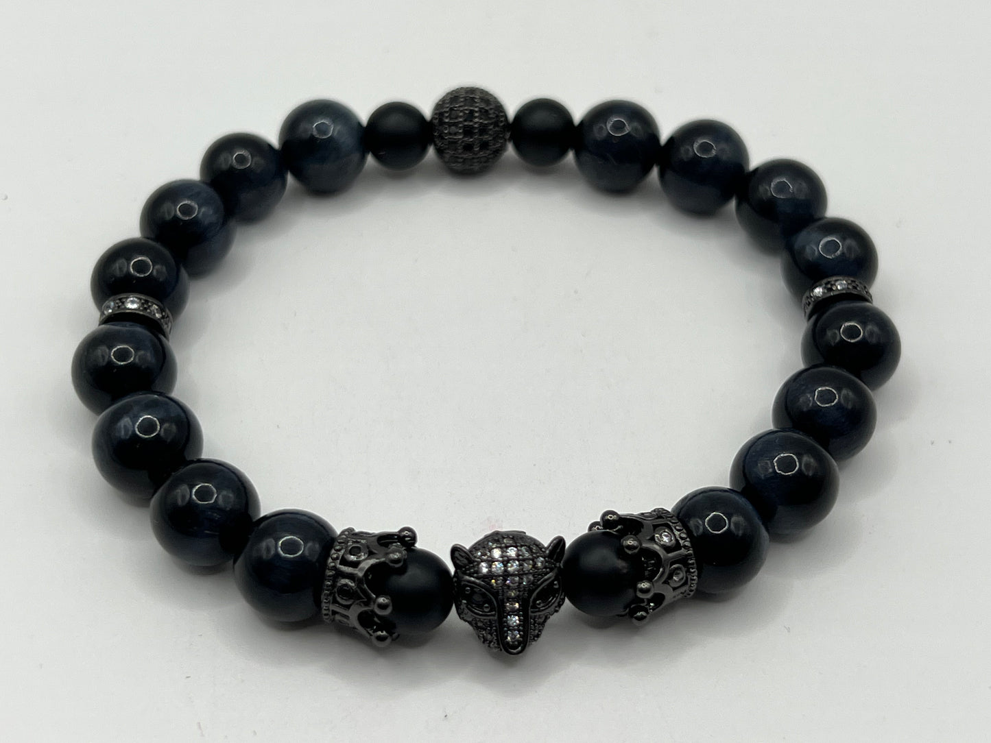 Men’s Black Tigers Eye 10MM Bracelet