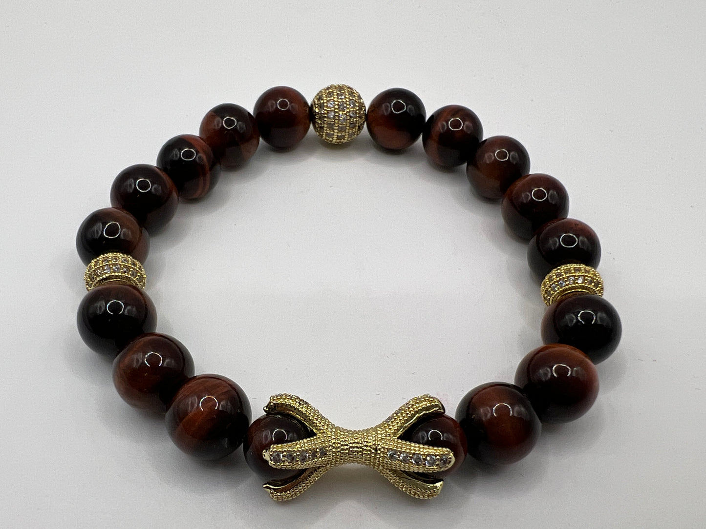 Men’s Red Tigers Eye 10MM Bracelet