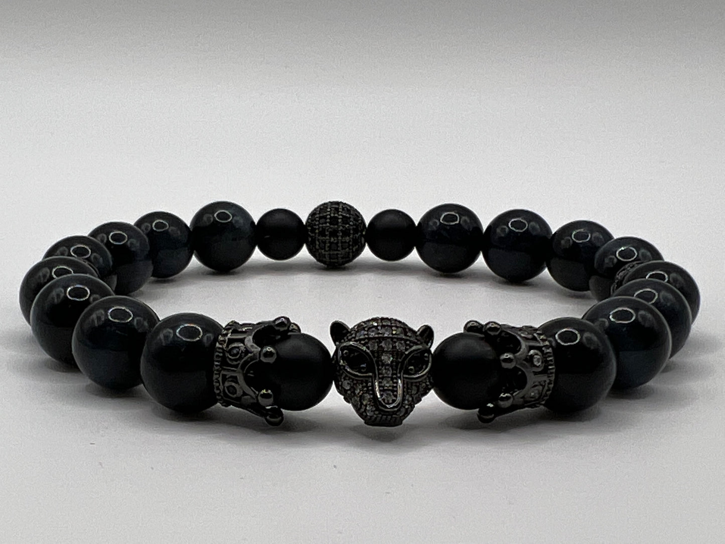 Men’s Black Tigers Eye 10MM Bracelet