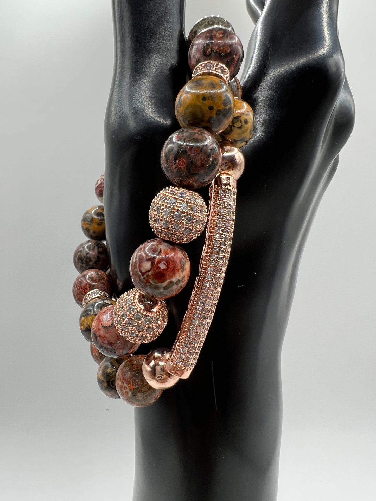 Women’s Leopard Agate Bracelet set