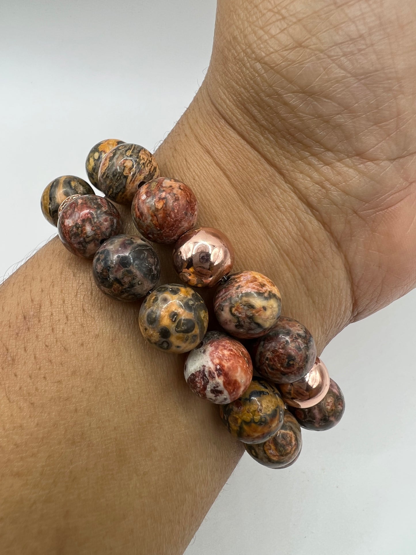 Women’s Leopard Agate Bracelet set