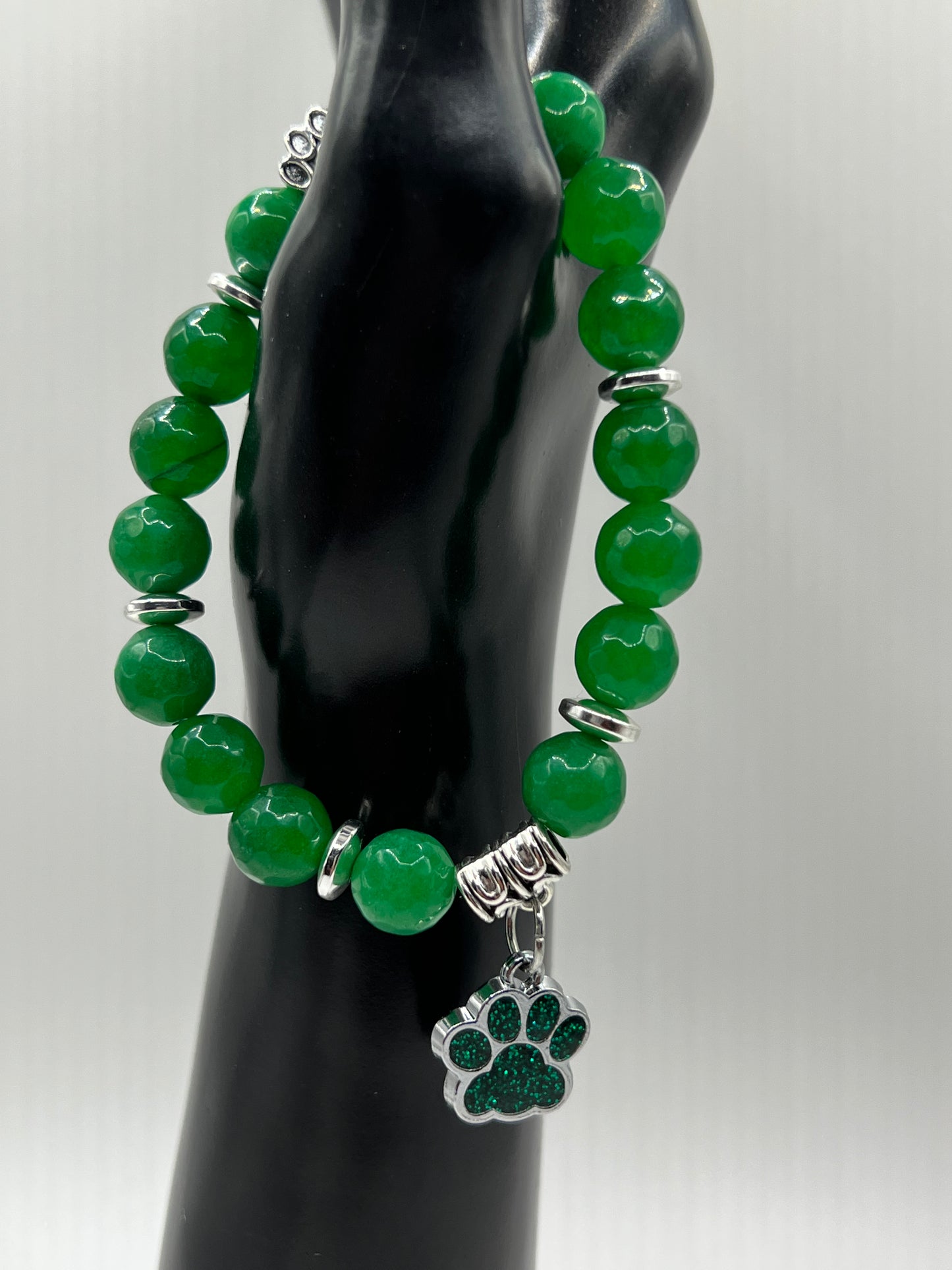 Green Jade Paw Print