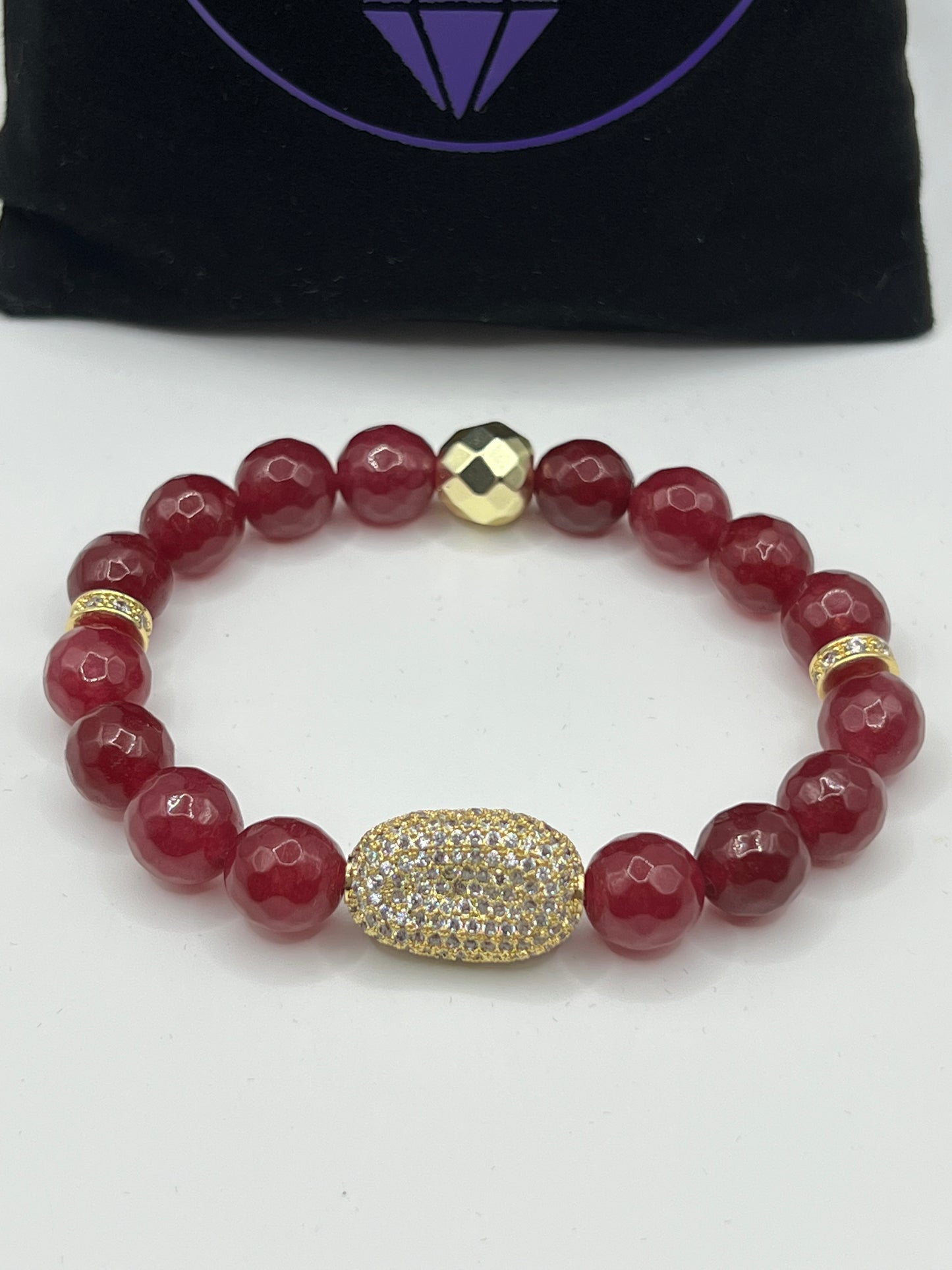 Women’s Cranberry Jade/Yellow Tigers Eye Stack