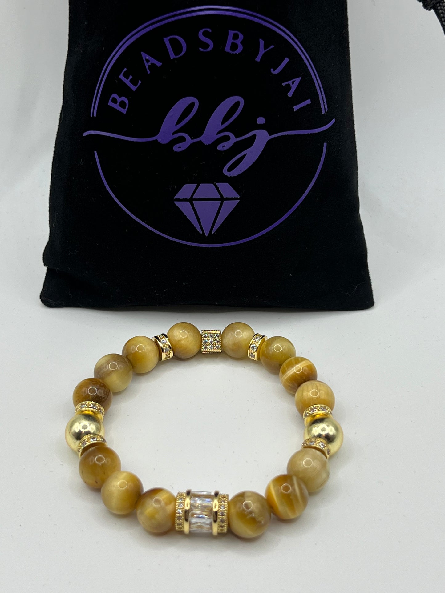 Women’s Cranberry Jade/Yellow Tigers Eye Stack